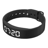 Svart aktivitetsarmband med LED-display
