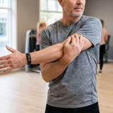 Ett svart armband används vid träning