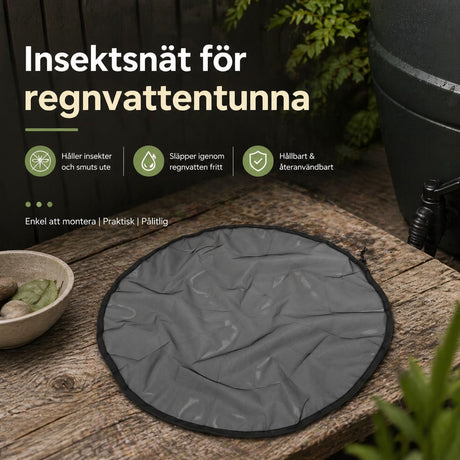 Regntunneskydd / nätlock – håller ute insekter, löv – polyester, justerbar dragsko - sparklar.se