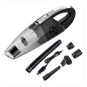 Handdammsugare / bildammsugare – våt och torr rengöring – HEPA-filter, USB-laddning, 120 W - sparklar.se