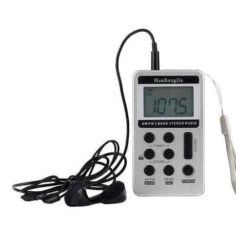 Miniradio / bärbar radio – personlig radiolyssning – stereo, DSP-tuning, 29 stationer - sparklar.se