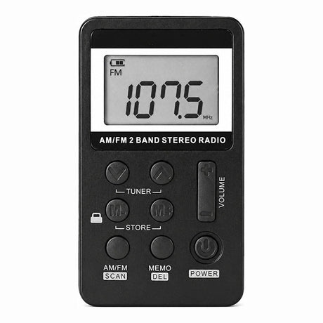 Miniradio / bärbar radio – personlig radiolyssning – stereo, DSP-tuning, 29 stationer - sparklar.se