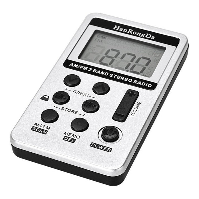 Miniradio / bärbar radio – personlig radiolyssning – stereo, DSP-tuning, 29 stationer - sparklar.se