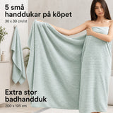 Badlakan / badhandduk – snabb torkning, helkroppstäckning – korallfleece, kantsydd finish - sparklar.se