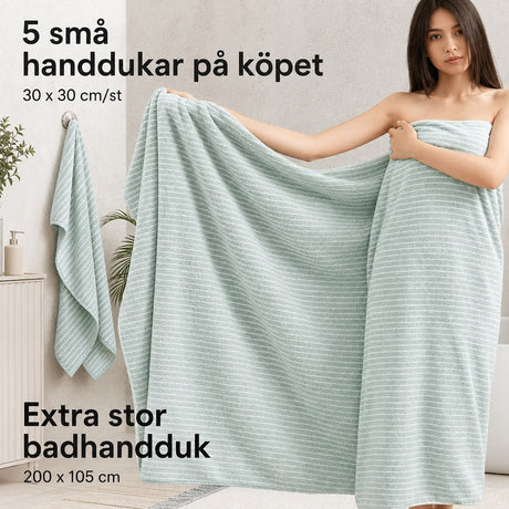 Badlakan / badhandduk – snabb torkning, helkroppstäckning – korallfleece, kantsydd finish - sparklar.se