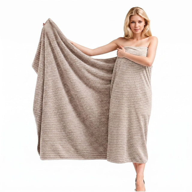 Badlakan / badhandduk – snabb torkning, helkroppstäckning – korallfleece, kantsydd finish - sparklar.se
