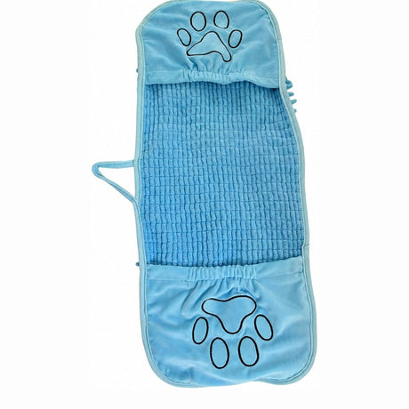 Husdjurshandduk / hundhandduk – snabb torkning efter bad – chenille, mikrofiber, storlek S - sparklar.se