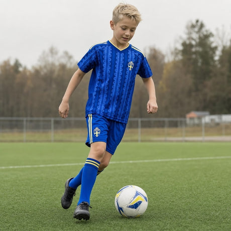 Fotbollsset / fotbollsställ barn – träning och match – polyester, tröja och shorts, unisex - sparklar.se