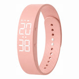 Barnklocka / digital barnklocka – tid, aktivitet, alarm – silikonarmband, USB-laddning - sparklar.se