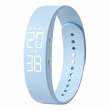 Barnklocka / digital barnklocka – tid, aktivitet, alarm – silikonarmband, USB-laddning - sparklar.se