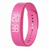 Barnklocka / digital barnklocka – tid, aktivitet, alarm – silikonarmband, USB-laddning - sparklar.se