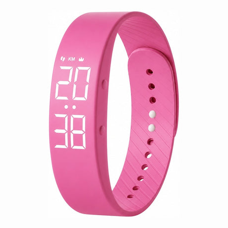 Barnklocka / digital barnklocka – tid, aktivitet, alarm – silikonarmband, USB-laddning - sparklar.se
