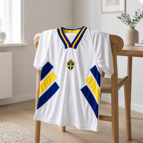 Retrofotbollströja / supportertröja – klassisk supporterstil – unisex, storlekar S–XXL - sparklar.se