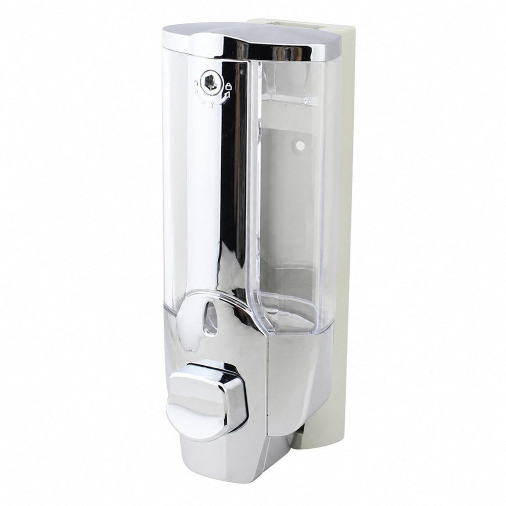 Väggmonterad tvålpump / tvåldispenser – manuell dosering vägg – ABS, 350 ml - sparklar.se