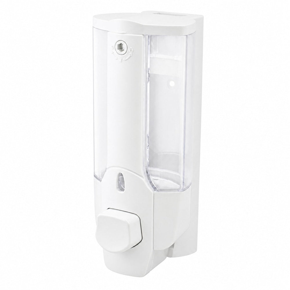 Väggmonterad tvålpump / tvåldispenser – manuell dosering vägg – ABS, 350 ml - sparklar.se
