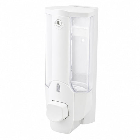 Väggmonterad tvålpump / tvåldispenser – manuell dosering vägg – ABS, 350 ml - sparklar.se