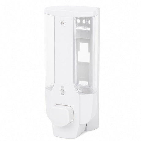Väggmonterad tvålpump / tvåldispenser – manuell dosering vägg – ABS, 350 ml - sparklar.se