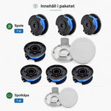 Trimmerspolar med spolkåpa – Ryobi-kompatibelt 6-pack – bild 4