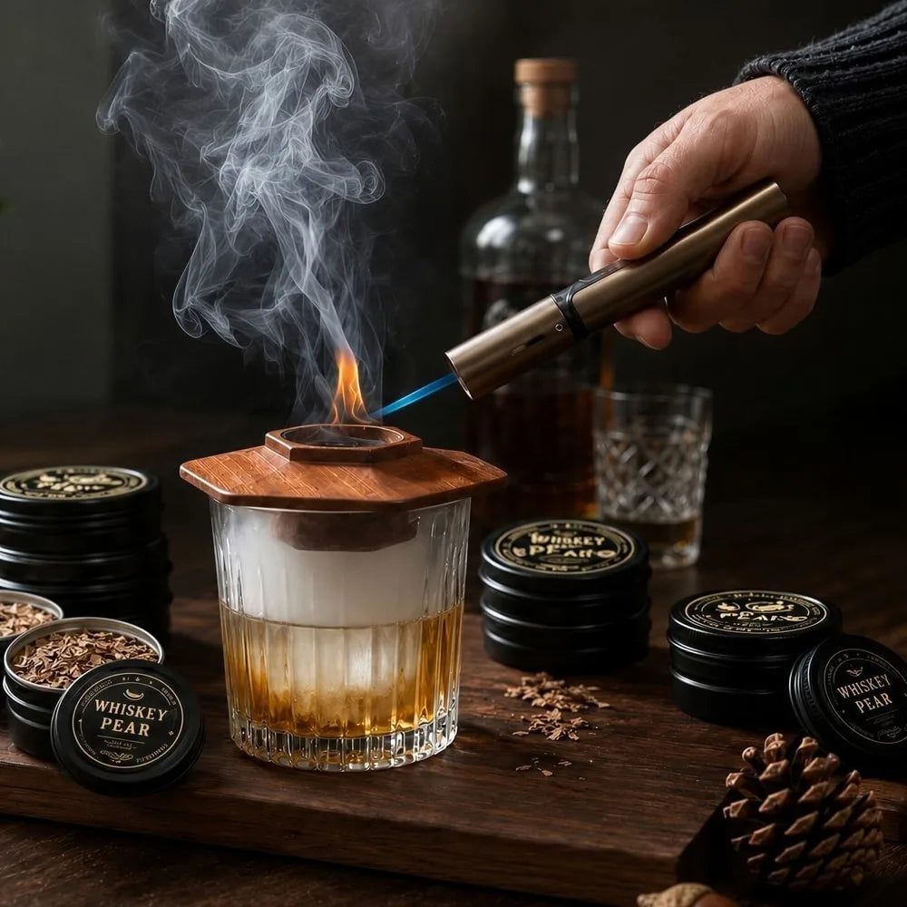 Cocktailsmoker i användning vid drinkservering - sparklar.se