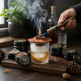 Cocktailsmoker / röksats för whisky och drinkar – träflis i 6 smaker, presentbox - sparklar.se