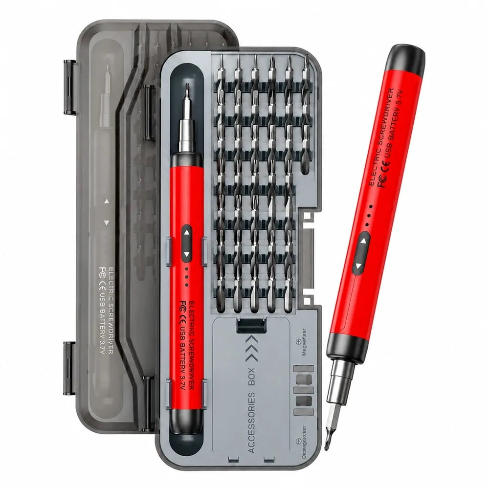 Elektrisk precisionsskruvdragare – 46-delars set med USB-C – ND-23175-11.webp - sparklar.se