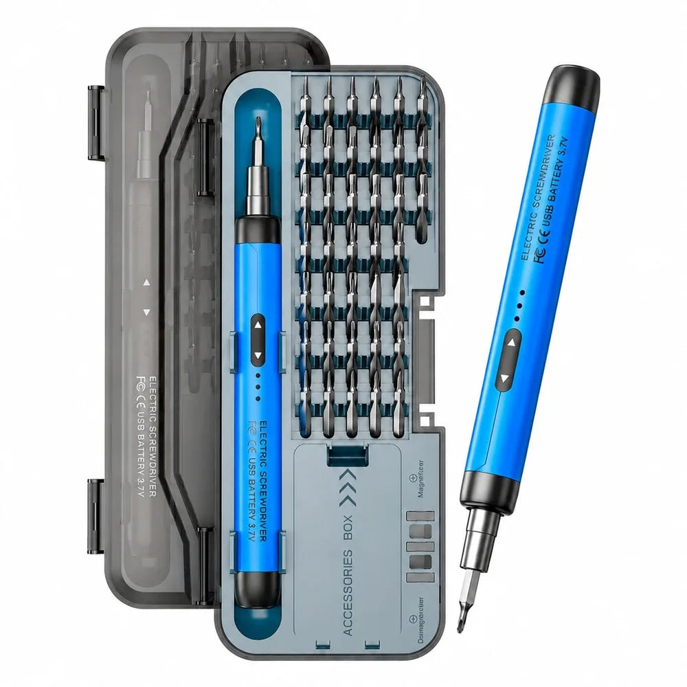 Elektrisk precisionsskruvdragare – 46-delars set med USB-C – ND-23175-12.webp - sparklar.se
