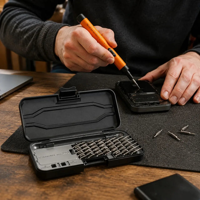 Elektrisk precisionsskruvdragare – 46-delars set med USB-C – ND-23175-4-ENV.webp - sparklar.se