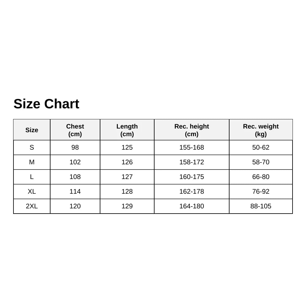 Maxiklänning dam – blommig sommarklänning med V-ringning – ND-23226-size-chart-EN (SIZE).webp - sparklar.se