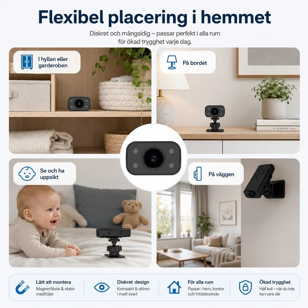 WiFi-kamera för inomhusbruk