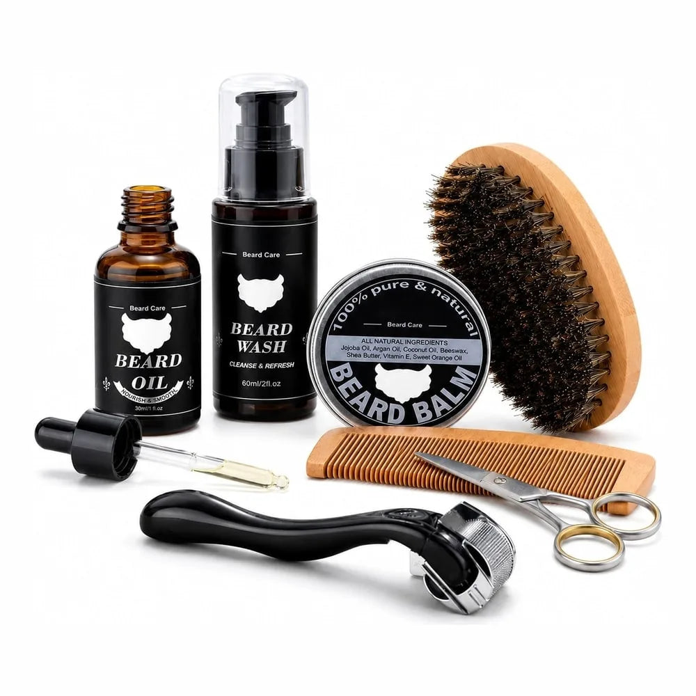 Skäggvårdsset – 5 delar med olja, balm och roller – ND-23282-2-ENV.webp - sparklar.se