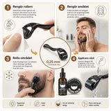 Skäggvårdsset – 5 delar med olja, balm och roller – ND-23282-6-INF.webp - sparklar.se