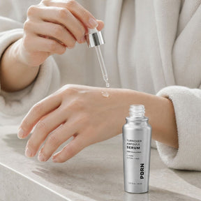 PDRN-serum i silverfärgad 30 ml-flaska med pipett