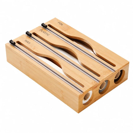 Folieskärare i bambu – väggmonterad dispenser för köksrullar – ND-23344-19.webp - sparklar.se