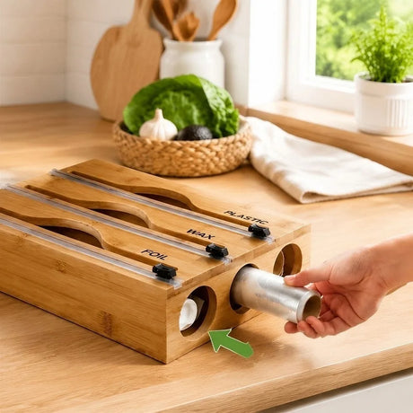 Folieskärare i bambu – väggmonterad dispenser för köksrullar – ND-23344-7-ENV.webp - sparklar.se