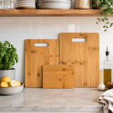 Bambuskärbrädor i tre storlekar – 3-pack – produktbild 2