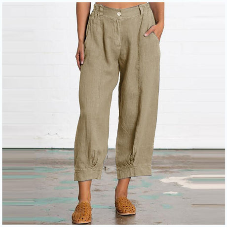 Lediga dambyxor – Khaki