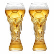 Fotbollsformade ölglas, 450 ml – 2-pack – Sparklar