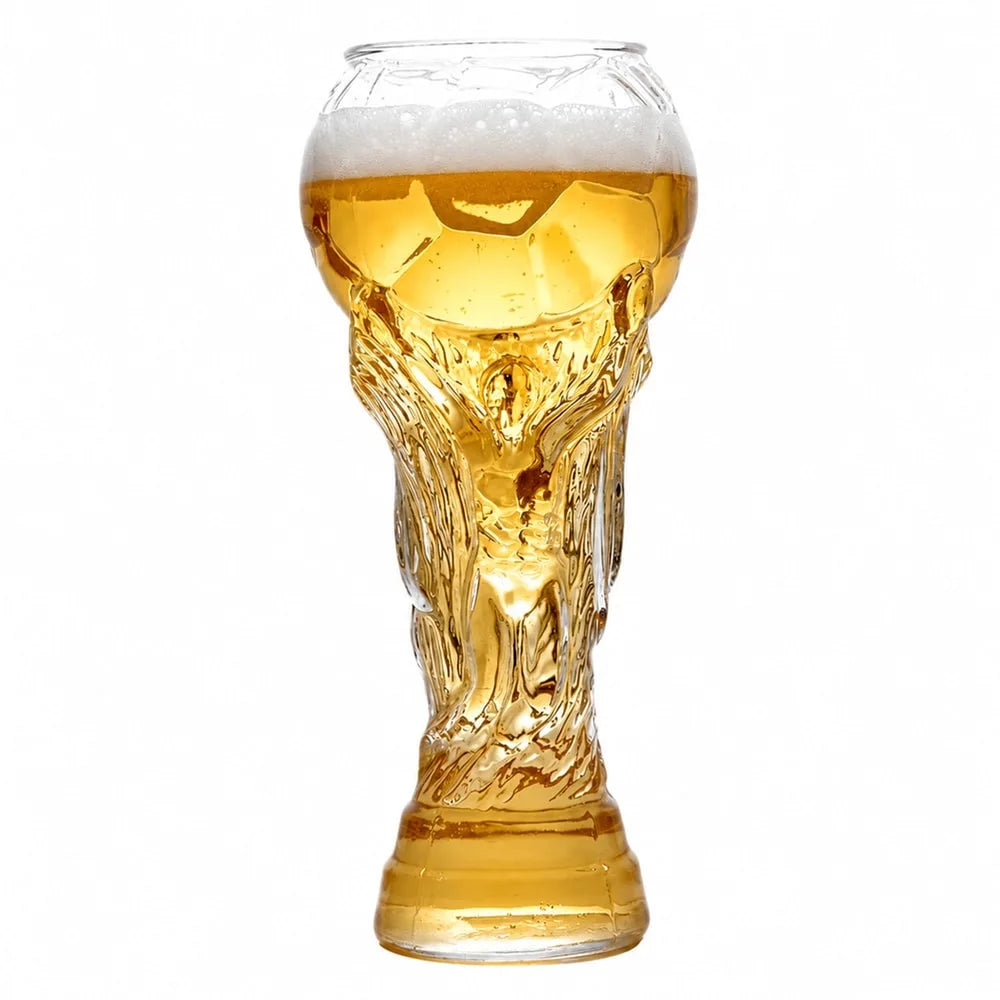 Fotbollsformade ölglas, 450 ml – 2-pack – Sparklar
