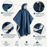 Regnponcho 3-i-1 – poncho, tarp och markduk - sparklar.se