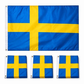 Sverigeflagga – 90 x 150 cm med metallöljetter - sparklar.se