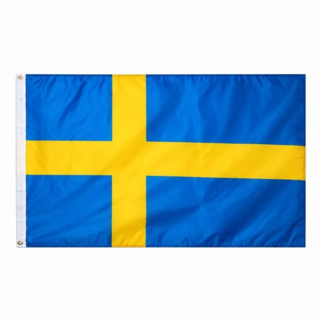 Sverigeflagga – 90 x 150 cm med metallöljetter - sparklar.se