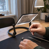 Förstoringslampan används vid detaljarbete