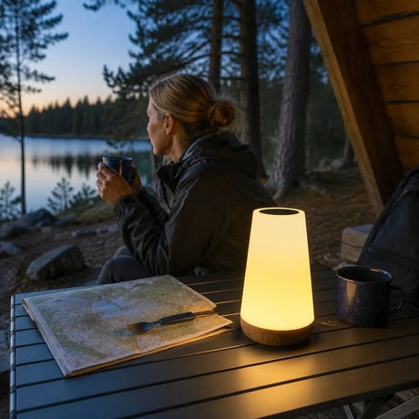Uppladdningsbar LED-bordslampa – touch och fjärrkontroll – Sparklar
