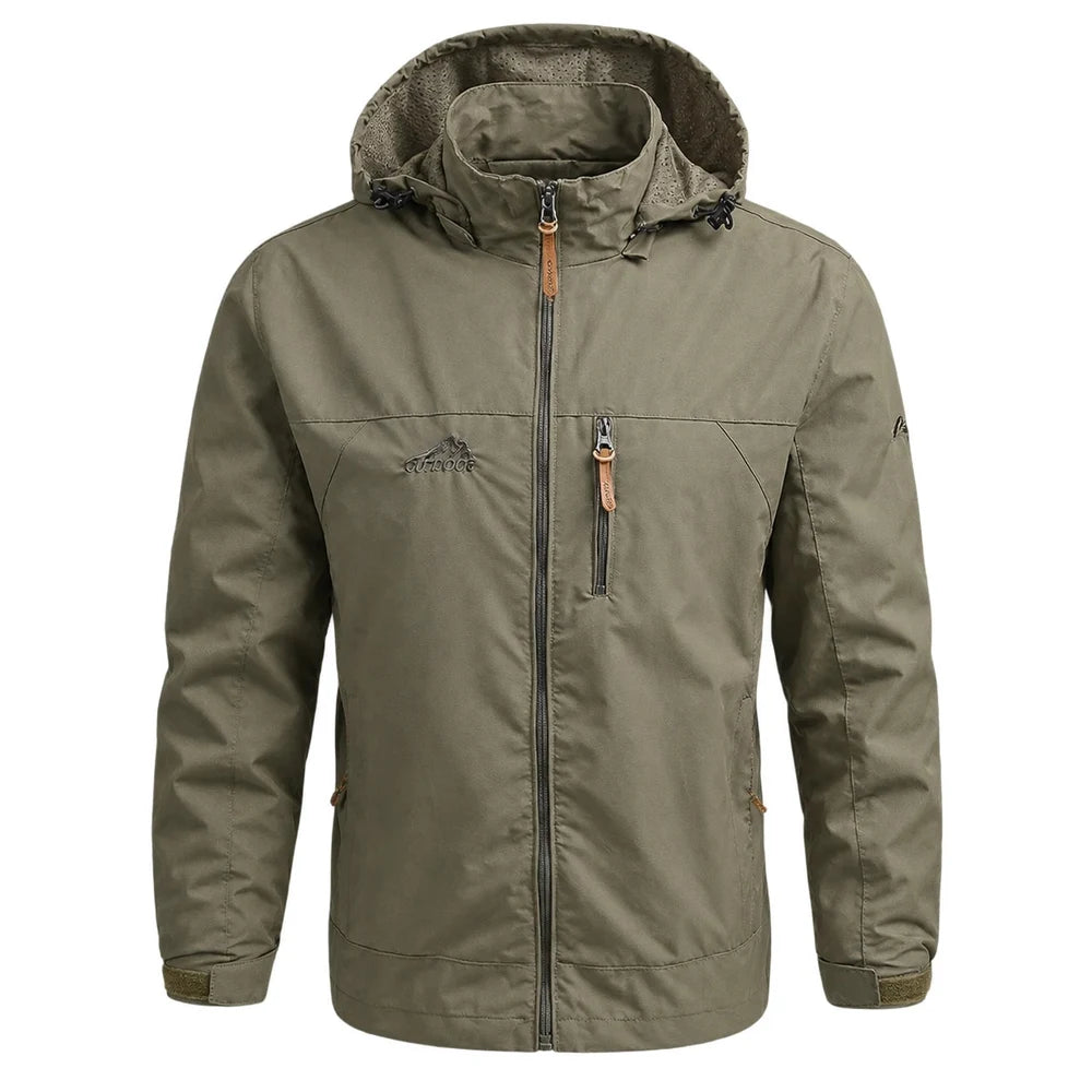 Fodrad jacka med ståkrage – Beige