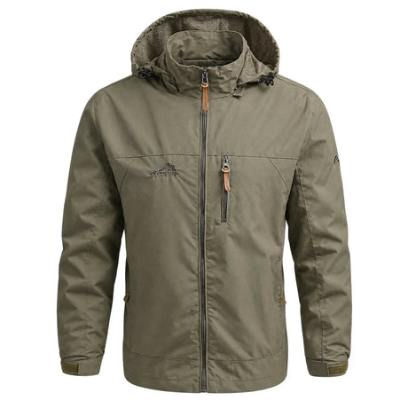 Fodrad jacka med ståkrage – Beige