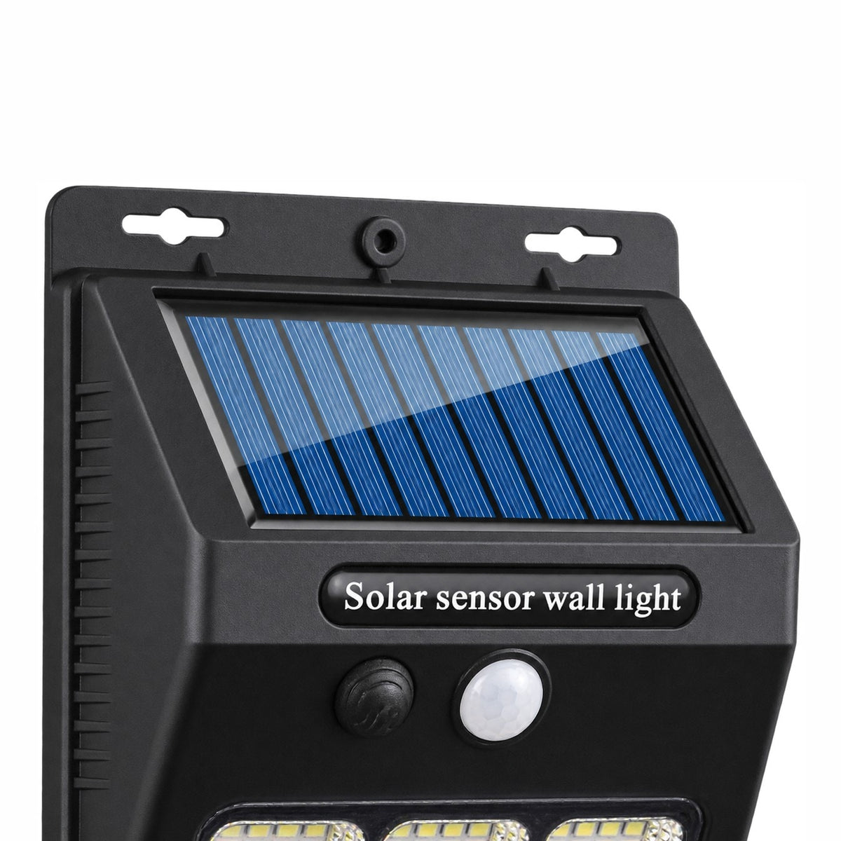 Solpanelen och lampans övre fäste