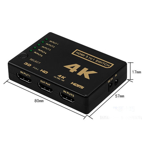 HDMI Switch 1-5 - sparklar.se