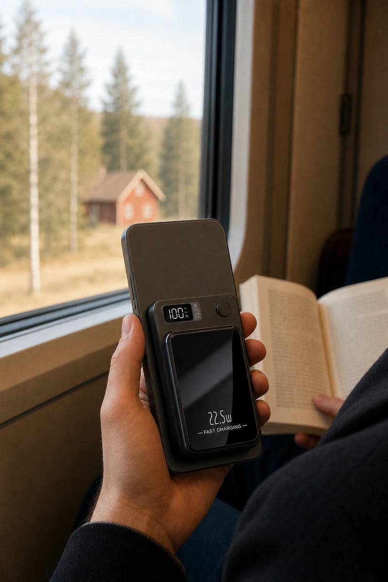 Magnetisk powerbank med trådlös laddning, 10 000/20 000 mAh