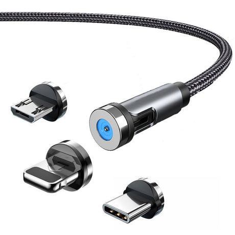 Magnetisk USB kabel 3-i-1 - Sparklar